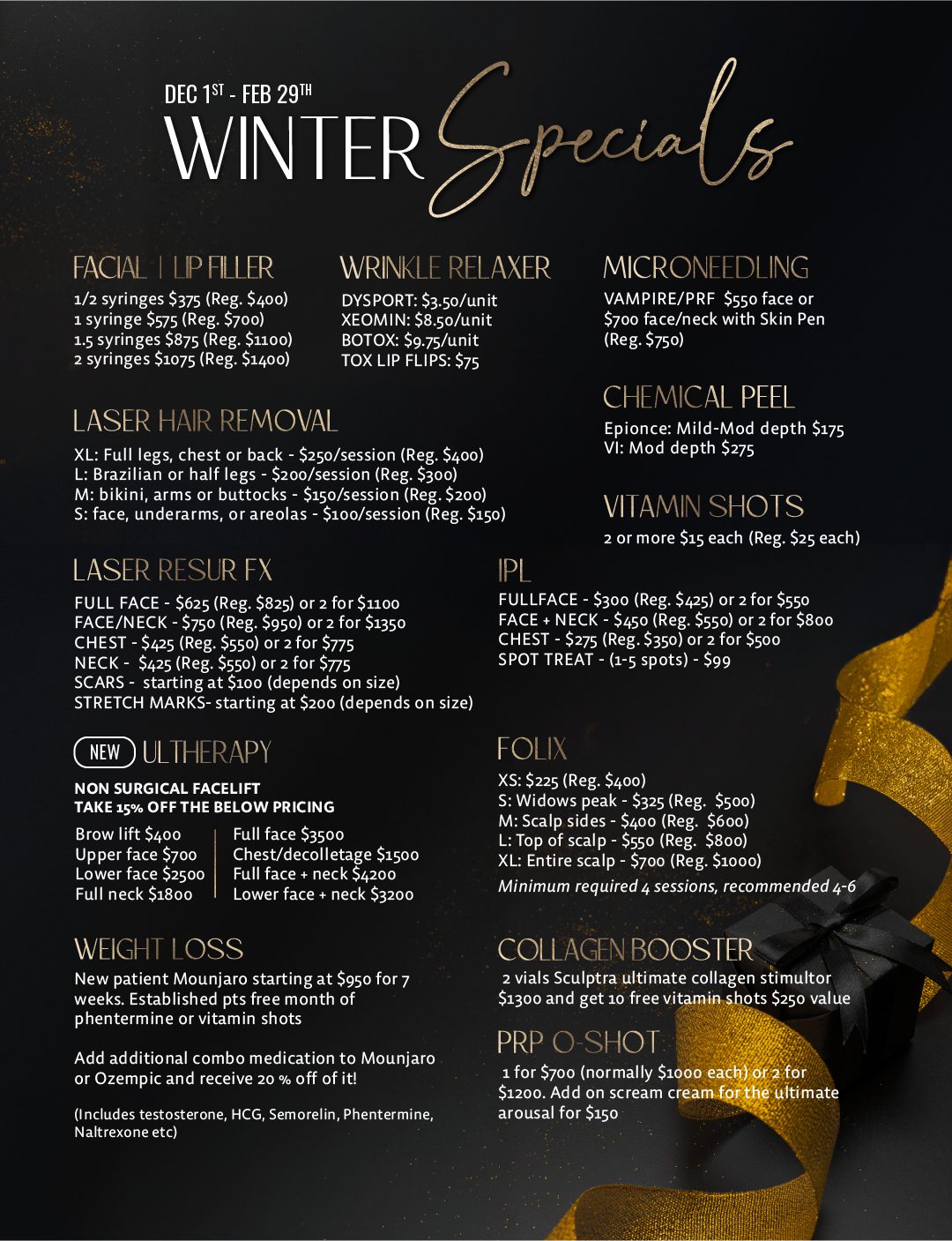 Winter Specials 25