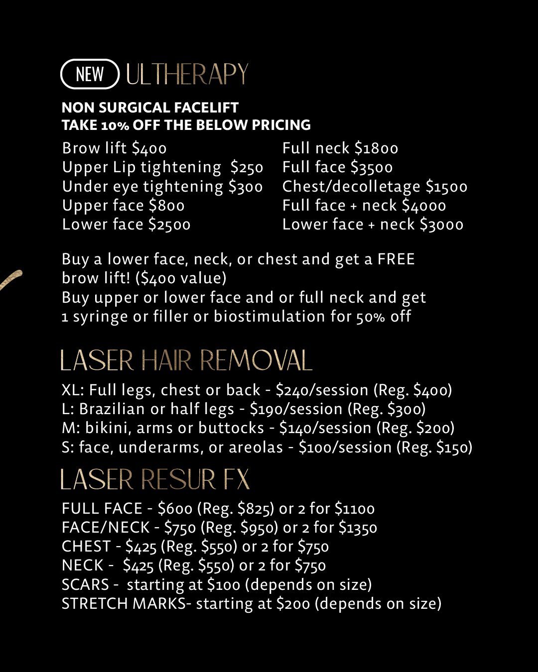 Spring Specials