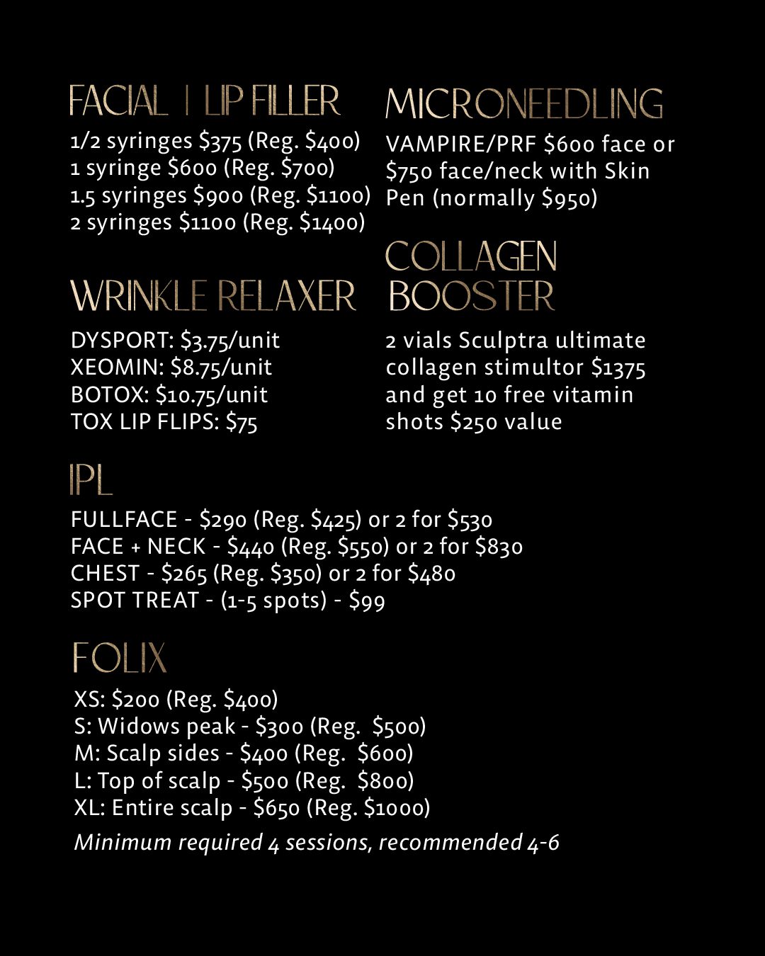 Spring Specials